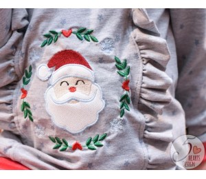 Stickdatei - Herz Kranz Weihnachten Nikolaus